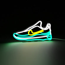 Load image into Gallery viewer, Green and Yellow Sneaker LED Neon sign-UK Plug-
